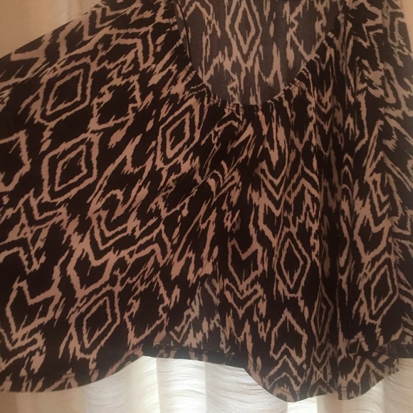 Aztec Print Halter Top with Gold Accent - Picture 4 of 4